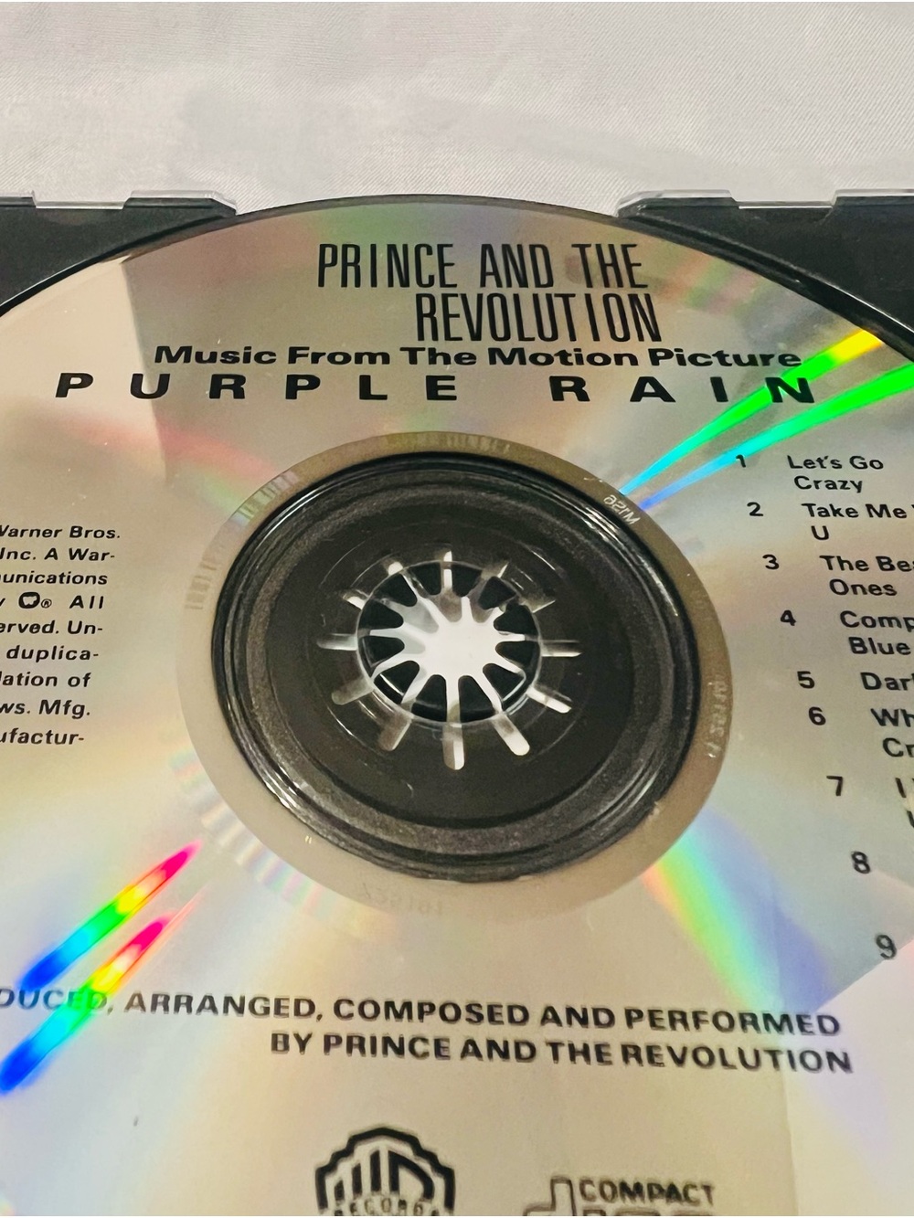 Purple Rain -Prince and The Revolution Rare CD Warner Bros 1984 First Press Orig - Picture 7 of 7
